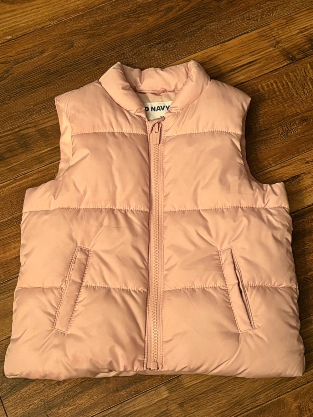 Girls Old Navy Blush Pink Quilted Puffer Vest